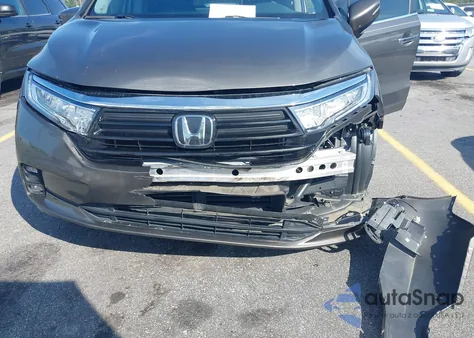 2021 Honda Odyssey Ex-L из США, поврежденный, VIN 5FNRL6H73MB001881